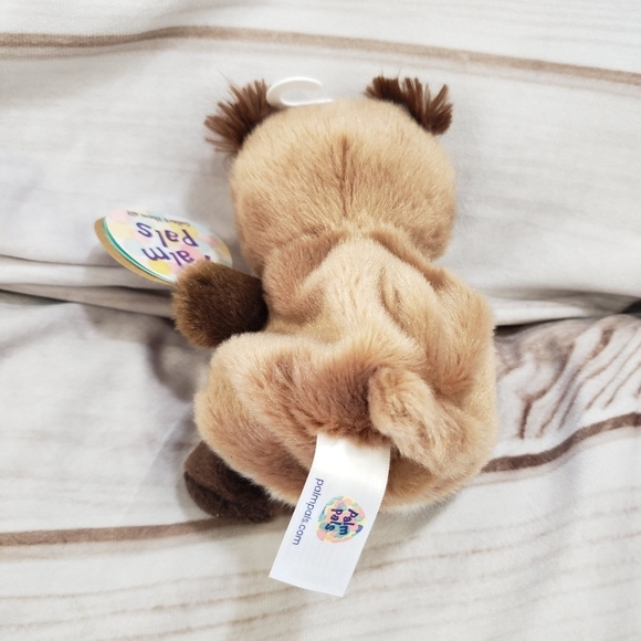 Aurora Palm Pals Barnie Brown Owl Beanbag Plush Toy With Tags 5 Inch 2022 - Picture 6 of 10